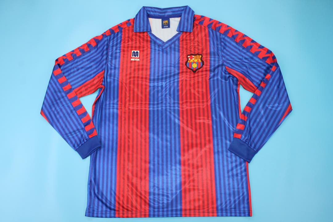 AAA Quality Barcelona 91/92 Home Long Soccer Jersey